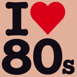I love 80s - Womens Premium Hood Design