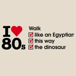 I love 80s ticks - WALK - Womens Maple Organic Tee Design