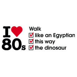 I love 80s ticks - WALK - Mens Ringer Tee Design