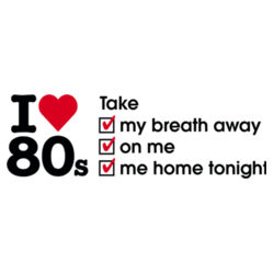 I love 80s ticks - TAKE - Womens Amy Polo Design