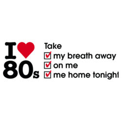 I love 80s ticks - TAKE - Womens Shallow Scoop Tee Design