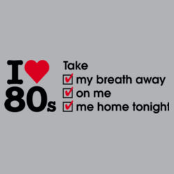 I love 80s ticks - TAKE - Mens Half Zip Design