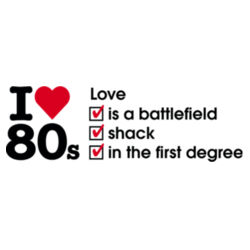 I love 80s ticks - LOVE - Womens Curve Longsleeve Tee Design