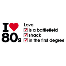 I love 80s ticks - LOVE - Mens Barnard Tank Design