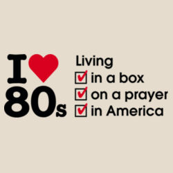 I love 80s ticks - LIVING - Heavy Duty Canvas Tote Bag Design