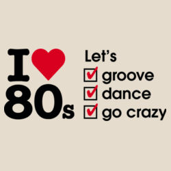 I love 80s ticks - LET'S - Heavy Duty Canvas Tote Bag Design