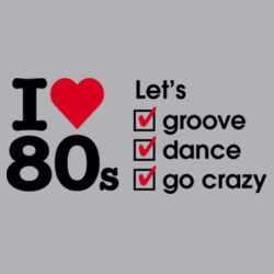 I love 80s ticks - LET'S - Mens Half Zip Design