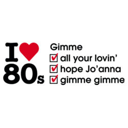 I love 80s ticks - GIMME - Womens Ringer Tee Design