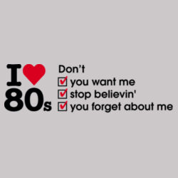 I love 80s ticks - DON'T - Womens Premium Hood Design