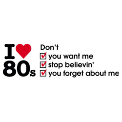 I love 80s ticks - DON'T - Womens Ringer Tee Design