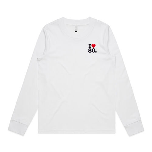 I love 80s - Womens Dice Longsleeve Tee Thumbnail