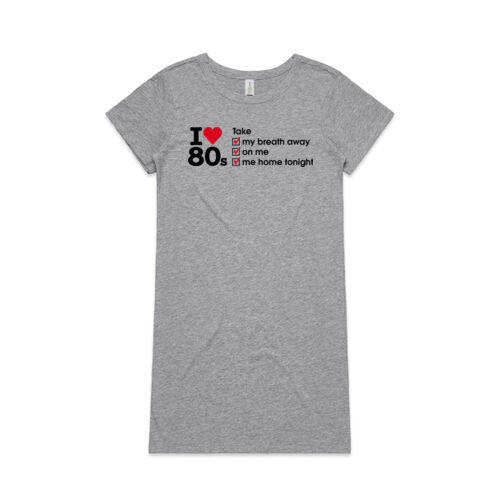 I love 80s ticks - TAKE - Womens Mika Organic Short Sleeved Dress Thumbnail