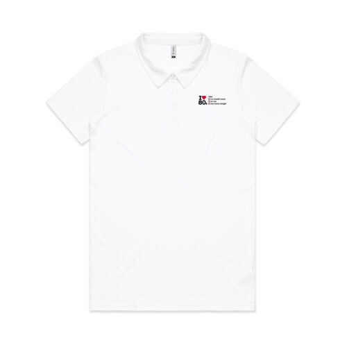 I love 80s ticks - TAKE - Womens Amy Polo Thumbnail