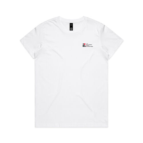 I love 80s ticks - LOVE - Womens Maple Tee Thumbnail