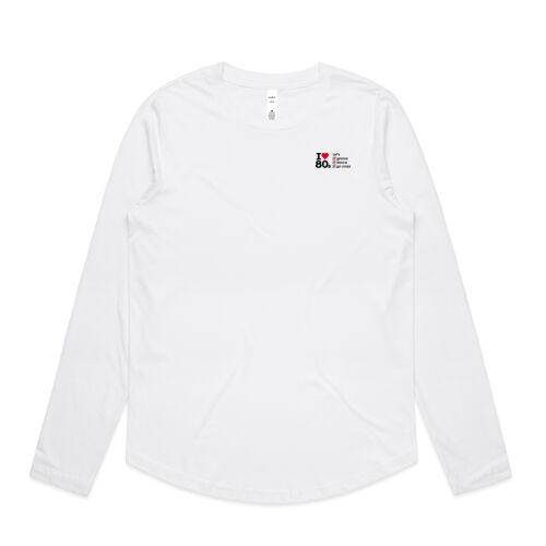 I love 80s ticks - LET'S - Womens Curve Longsleeve Tee Thumbnail