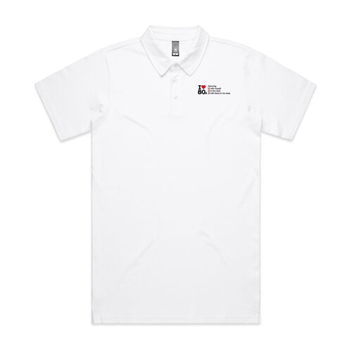 I love 80s ticks - DANCING - Mens Chad Polo Thumbnail